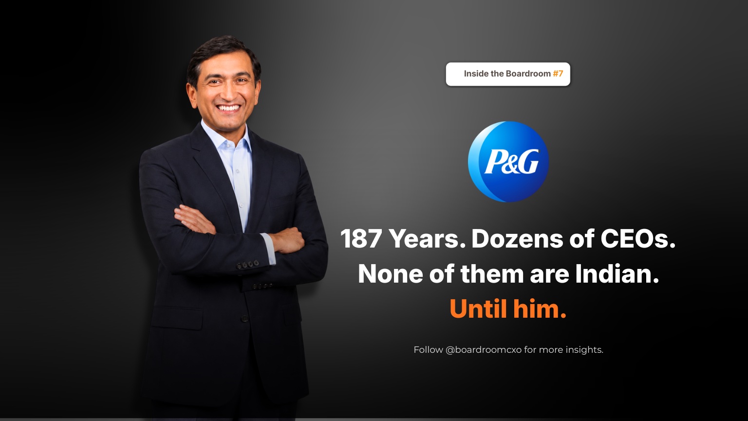Shailesh Jejurikar, who became the first Indian-origin CEO of Procter & Gamble in the company's 187-year history
