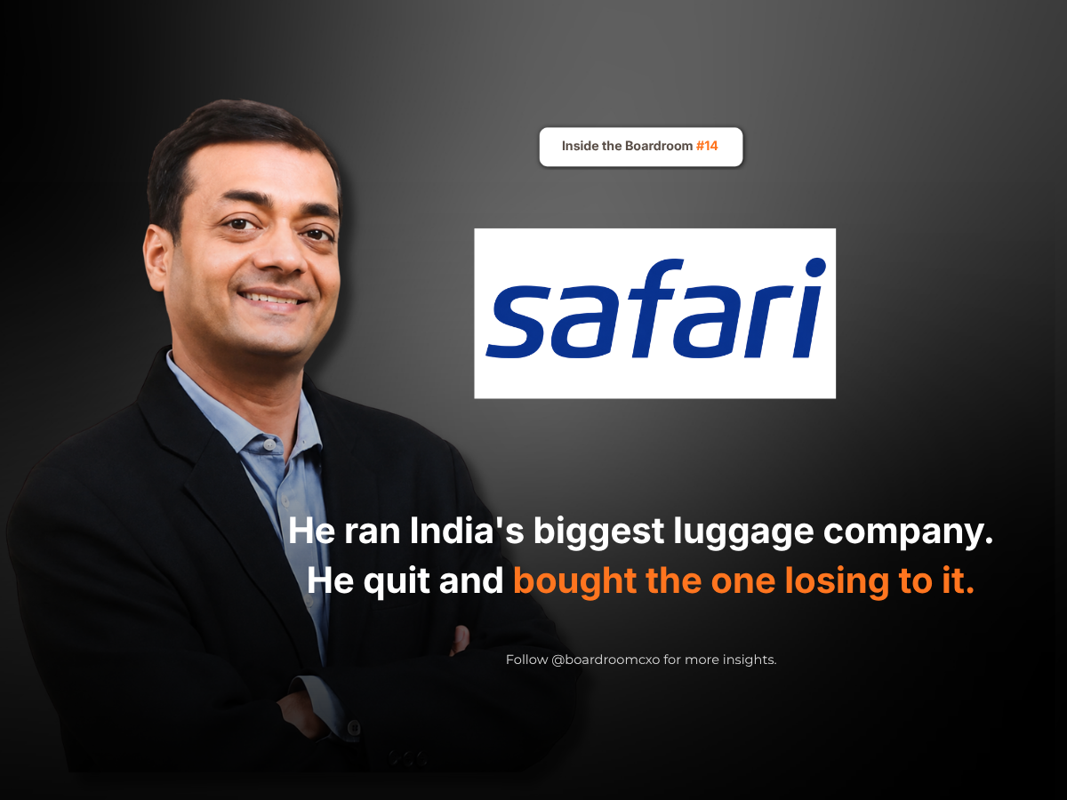 Sudhir Jatia ran VIP Industries, then bought rival Safari Industries