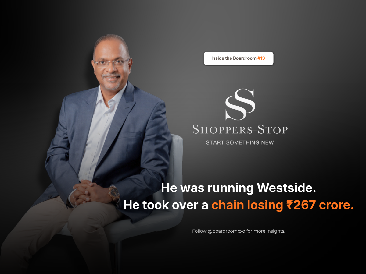 Venu Nair took the job nobody wanted at Shoppers Stop